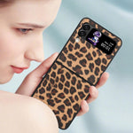 Custodia protettiva antiurto in pelle per telefono, For Samsung Galaxy Z Flip3 5G, For Samsung Galaxy Z Flip4