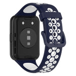 Per Huawei Watch Fit 2 cinturino in silicone traspirante bicolore