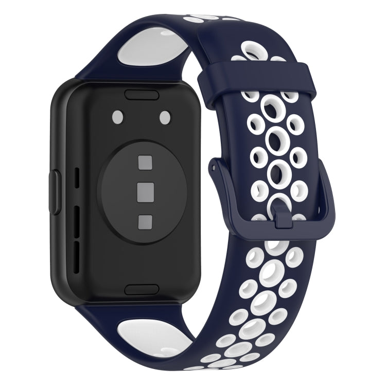 Per Huawei Watch Fit 2 cinturino in silicone traspirante bicolore