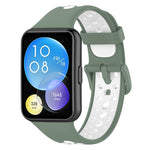 Per Huawei Watch Fit 2 cinturino in silicone traspirante bicolore