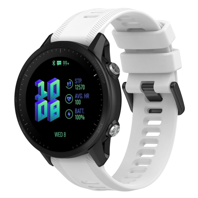 Cinturino per orologio in twill di silicone da 22 mm, For Garmin Forerunner 955