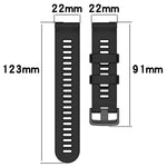 Cinturino per orologio in twill di silicone da 22 mm, For Garmin Forerunner 955