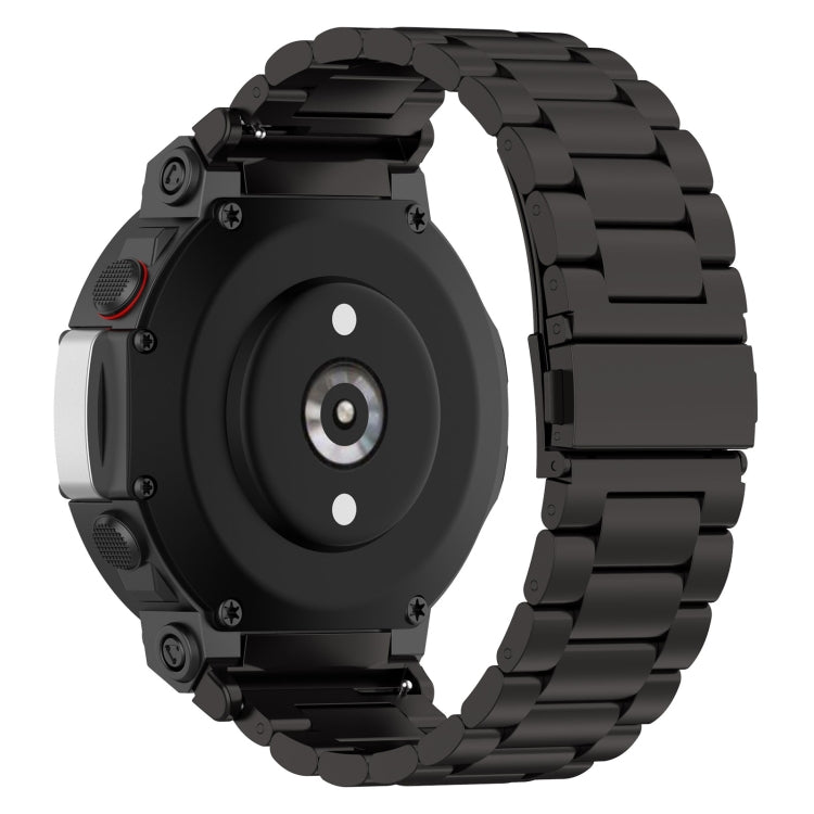 Per Huami Amazfit T-Rex 2 cinturino in acciaio a tre ceppi