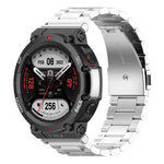 Per Huami Amazfit T-Rex 2 cinturino in acciaio a tre ceppi