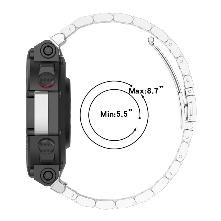 Per Huami Amazfit T-Rex 2 cinturino in acciaio a tre ceppi