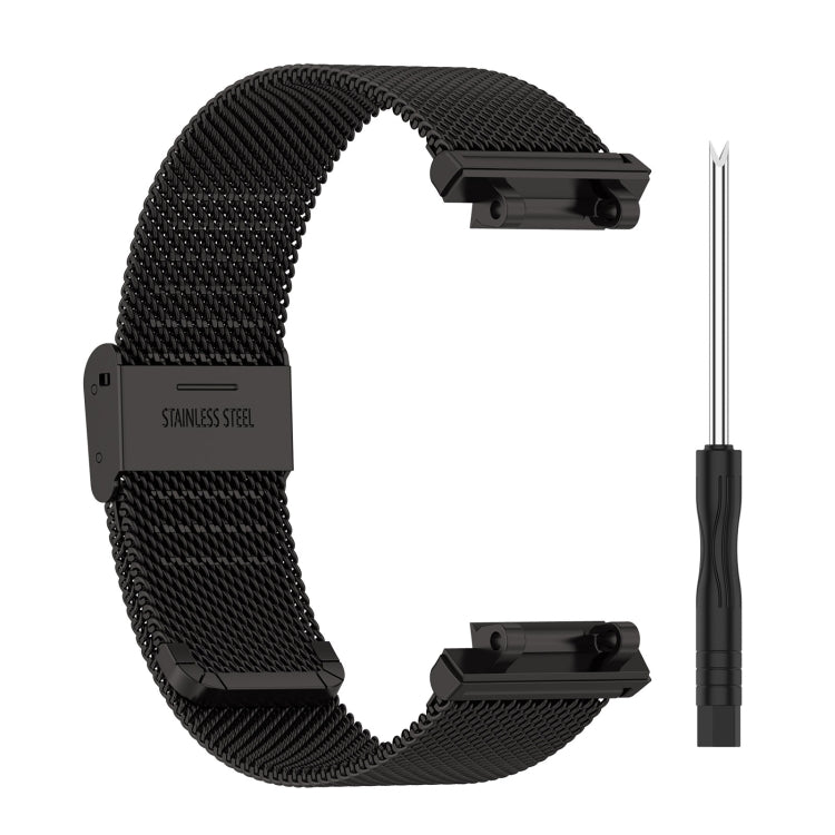 Per Huami Amazfit T-Rex 2 cinturino in maglia di acciaio inossidabile a scatto