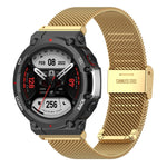 Per Huami Amazfit T-Rex 2 cinturino in maglia di acciaio inossidabile a scatto