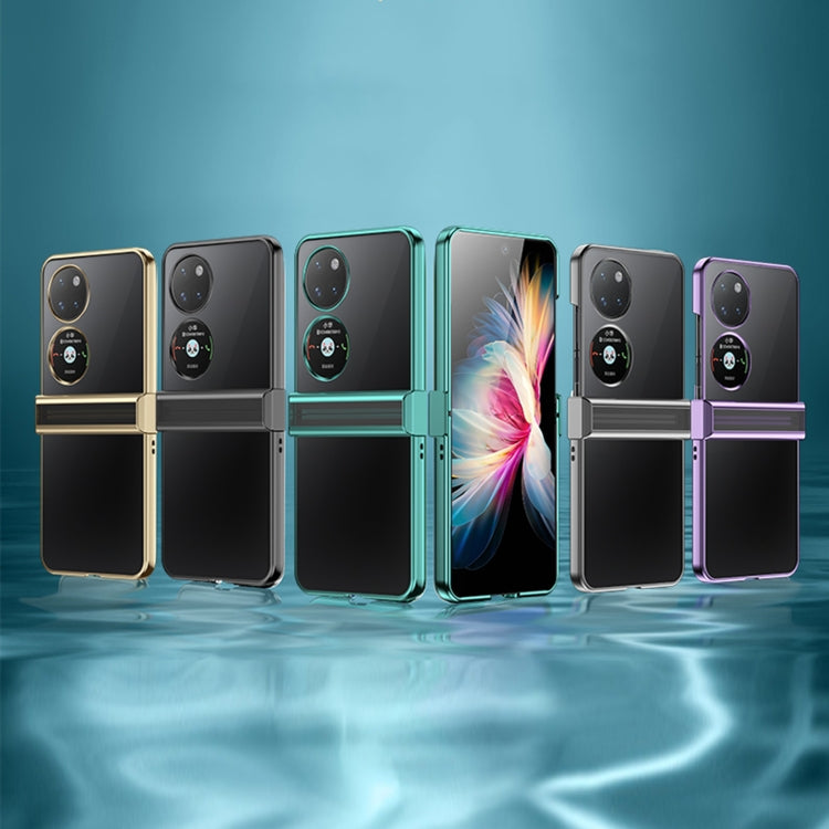 Custodia per telefono antiurto a copertura totale per PC galvanico, For Huawei P50 Pocket
