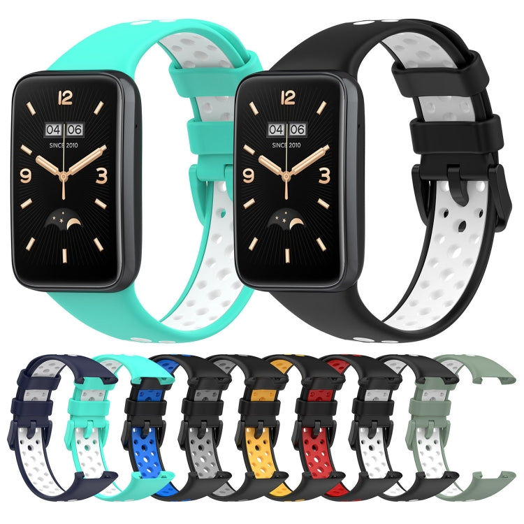 Per cinturino in silicone traspirante bicolore Xiaomi Mi Band 7 Pro