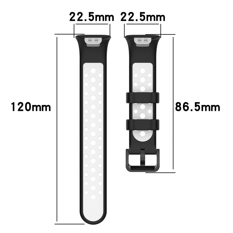 Per cinturino in silicone traspirante bicolore Xiaomi Mi Band 7 Pro