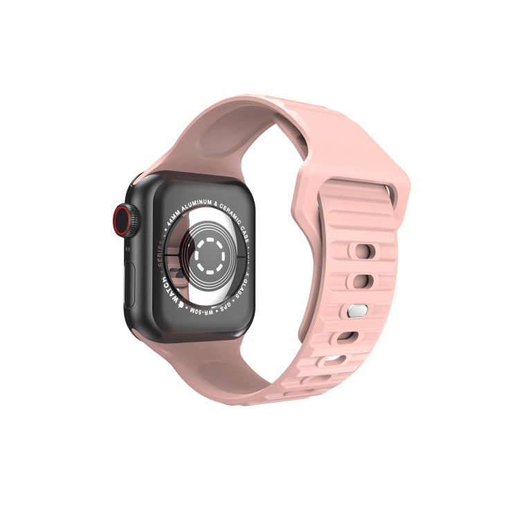 Cinturino in silicone ondulato per Apple Watch Series, 7 45mm / 6&SE&5&4 44mm / 3&2&1 42mm, 7 41mm / 6&SE&5&4 40mm / 3&2&1 38mm