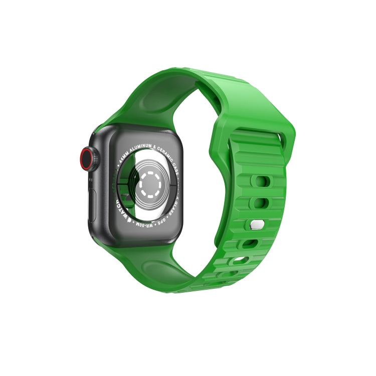 Cinturino in silicone ondulato per Apple Watch Series, 7 45mm / 6&SE&5&4 44mm / 3&2&1 42mm, 7 41mm / 6&SE&5&4 40mm / 3&2&1 38mm