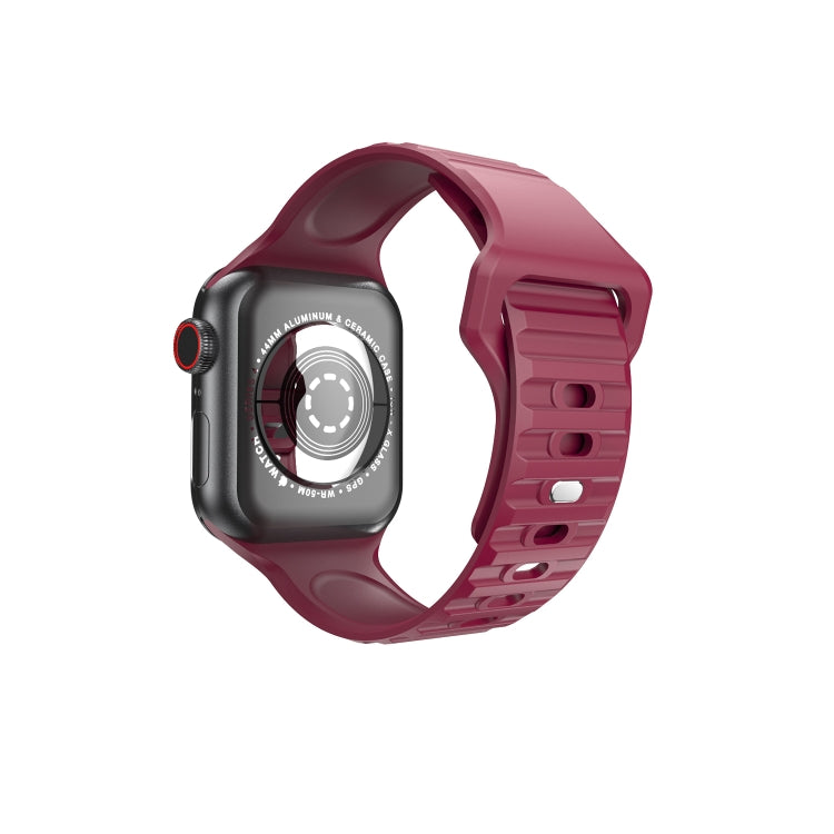 Cinturino in silicone ondulato per Apple Watch Series, 7 45mm / 6&SE&5&4 44mm / 3&2&1 42mm, 7 41mm / 6&SE&5&4 40mm / 3&2&1 38mm