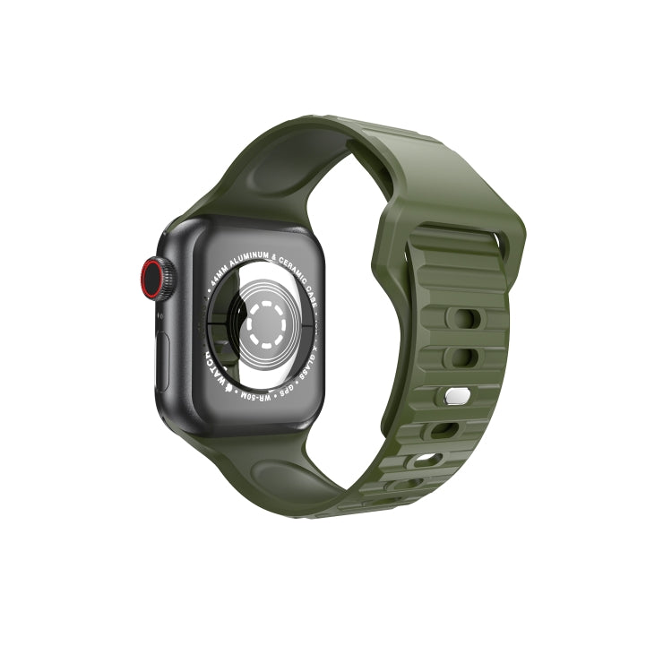 Cinturino in silicone ondulato per Apple Watch Series, 7 45mm / 6&SE&5&4 44mm / 3&2&1 42mm, 7 41mm / 6&SE&5&4 40mm / 3&2&1 38mm