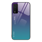 Custodia in vetro a colori sfumati, For Huawei Nzone S7 Pro 5G, For Huawei nova 3i, For Huawei nova 8 Pro 5G