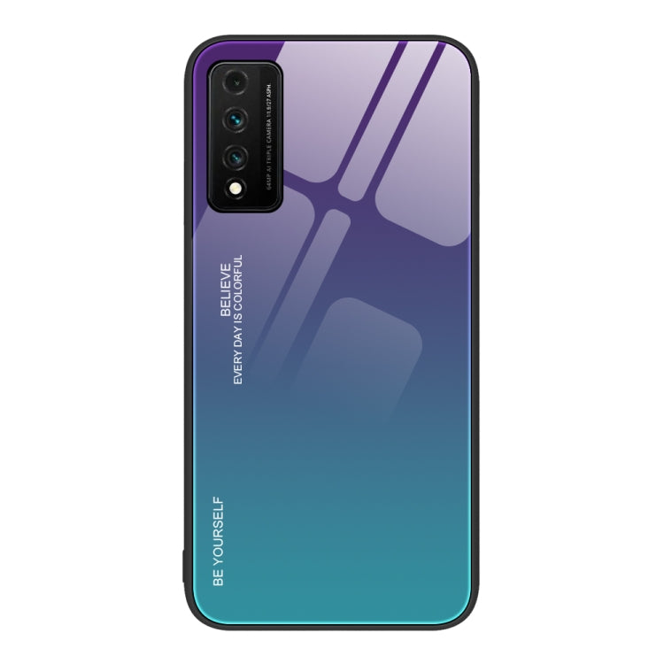Custodia in vetro a colori sfumati, For Huawei Nzone S7 Pro 5G, For Huawei nova 3i, For Huawei nova 8 Pro 5G