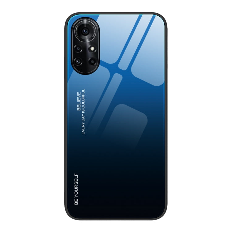 Custodia in vetro a colori sfumati, For Huawei Nzone S7 Pro 5G, For Huawei nova 3i, For Huawei nova 8 Pro 5G