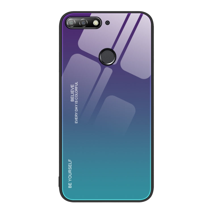 Custodia in vetro a colori sfumati, For Huawei Enjoy 8e, For Huawei Enjoy 20 SE, For Huawei Enjoy 20 5G