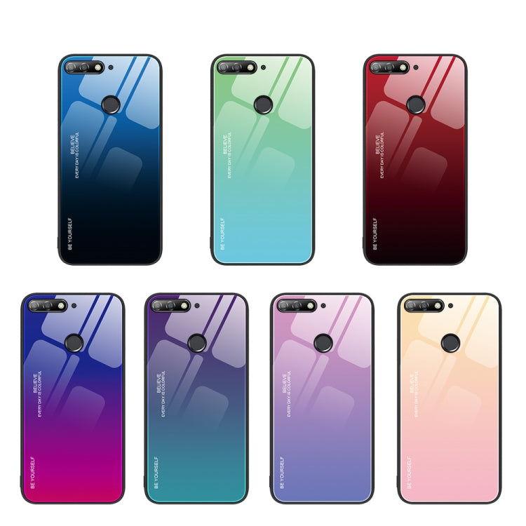 Custodia in vetro a colori sfumati, For Huawei Enjoy 8e, For Huawei Enjoy 20 SE, For Huawei Enjoy 20 5G