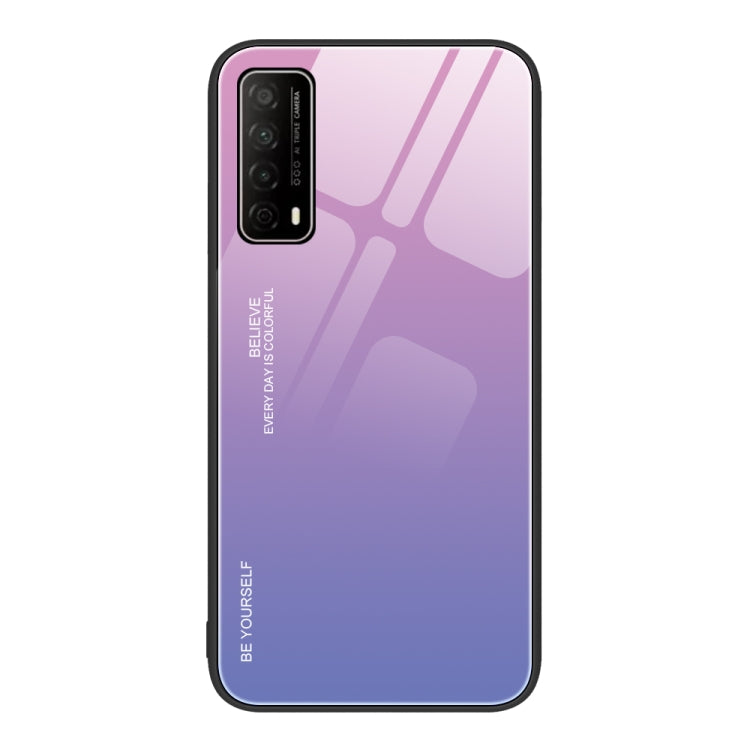 Custodia in vetro a colori sfumati, For Huawei Enjoy 8e, For Huawei Enjoy 20 SE, For Huawei Enjoy 20 5G