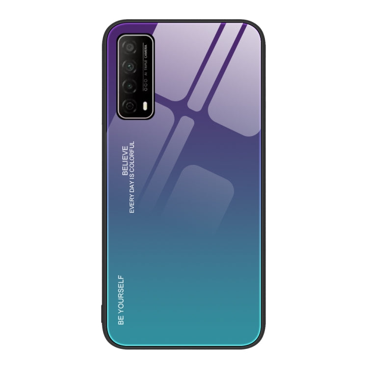 Custodia in vetro a colori sfumati, For Huawei Enjoy 8e, For Huawei Enjoy 20 SE, For Huawei Enjoy 20 5G