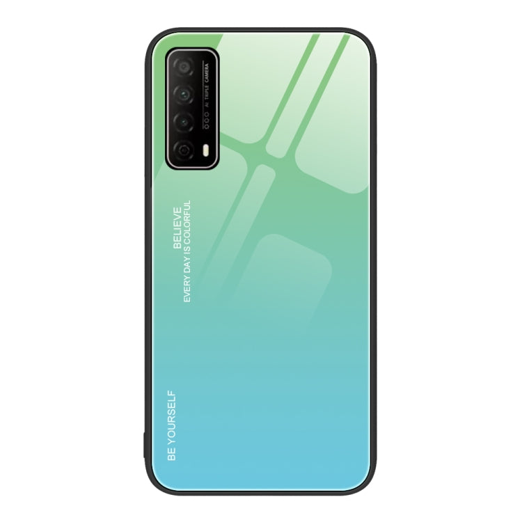 Custodia in vetro a colori sfumati, For Huawei Enjoy 8e, For Huawei Enjoy 20 SE, For Huawei Enjoy 20 5G