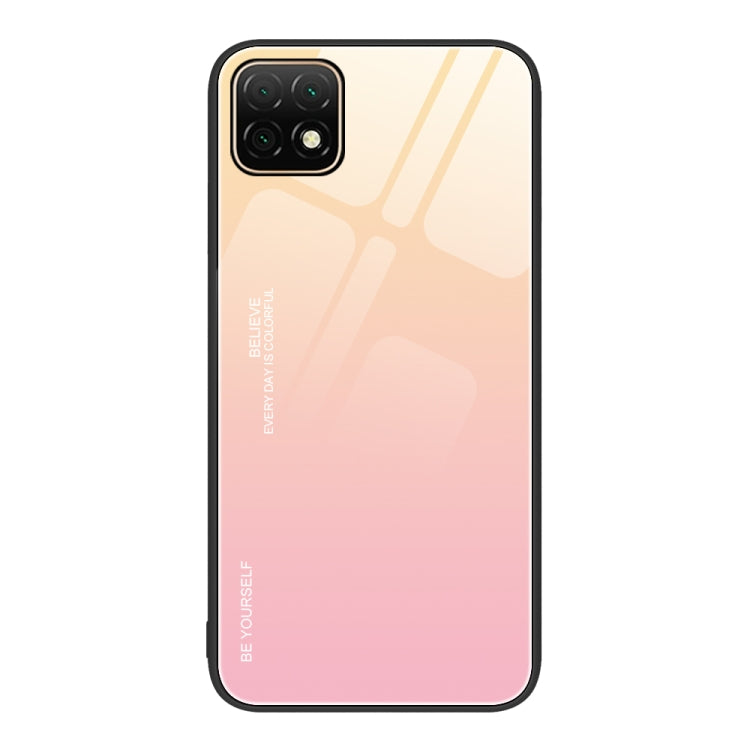 Custodia in vetro a colori sfumati, For Huawei Enjoy 8e, For Huawei Enjoy 20 SE, For Huawei Enjoy 20 5G