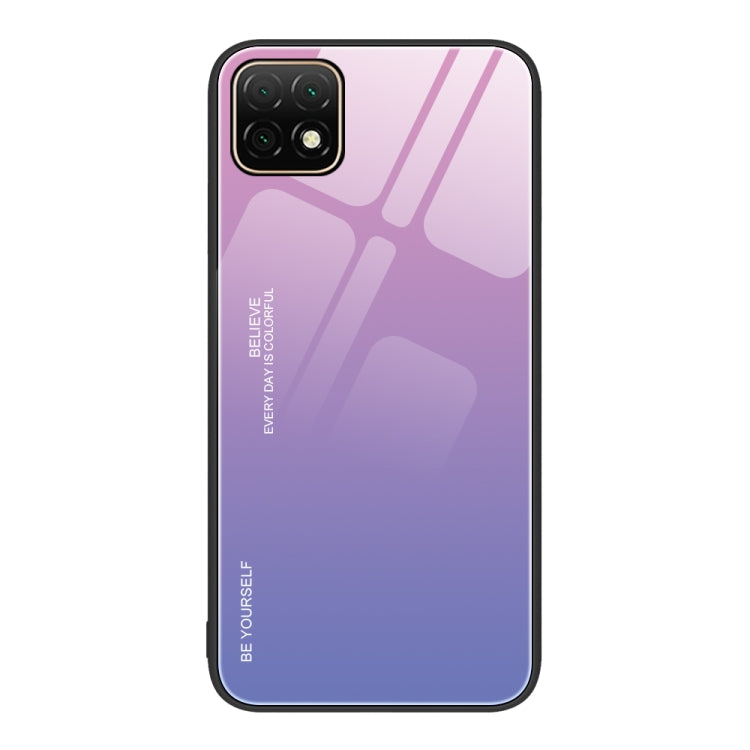 Custodia in vetro a colori sfumati, For Huawei Enjoy 8e, For Huawei Enjoy 20 SE, For Huawei Enjoy 20 5G