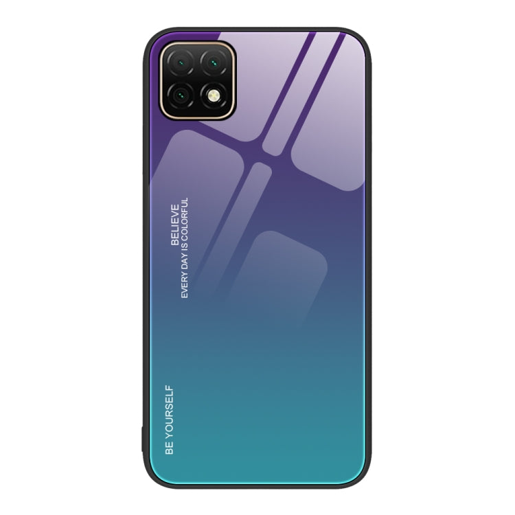 Custodia in vetro a colori sfumati, For Huawei Enjoy 8e, For Huawei Enjoy 20 SE, For Huawei Enjoy 20 5G