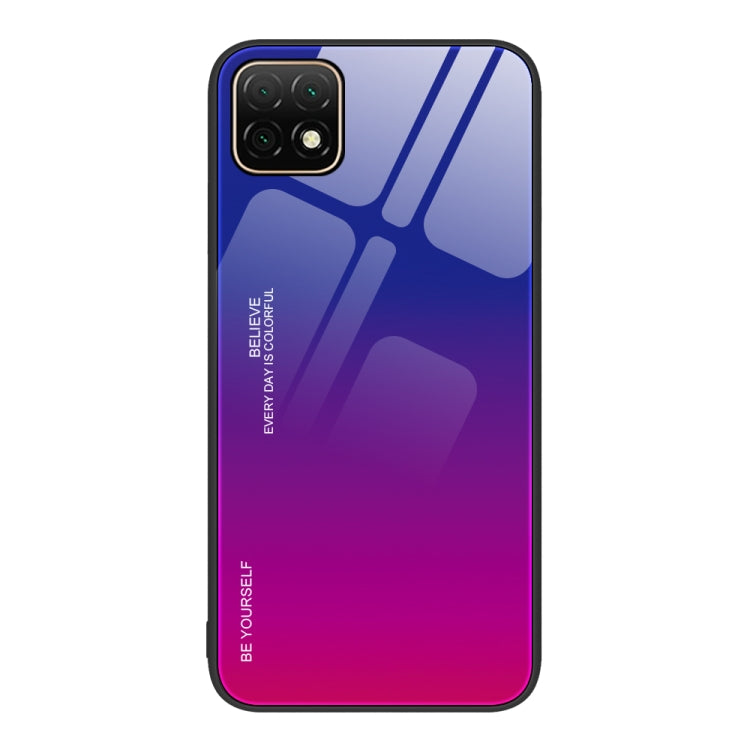 Custodia in vetro a colori sfumati, For Huawei Enjoy 8e, For Huawei Enjoy 20 SE, For Huawei Enjoy 20 5G