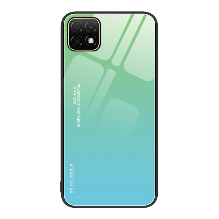 Custodia in vetro a colori sfumati, For Huawei Enjoy 8e, For Huawei Enjoy 20 SE, For Huawei Enjoy 20 5G
