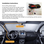 Videocamera singola HD Night Vision WiFi Car Dash Cam Registratore di guida, 1080P Single Camera, 2K Single Camera, 4K Single Camera