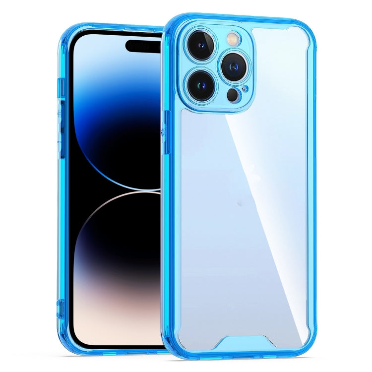 Custodia per telefono protettiva trasparente in acrilico + TPU, For iPhone 14, For iPhone 14 Plus, For iPhone 14 Pro, For iPhone 14 Pro Max
