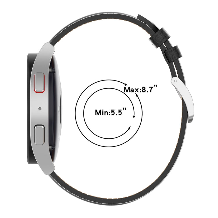 Cinturino in pelle premium, For Samsung Galaxy Watch 5 40mm, For Samsung Galaxy Watch 5 44mm, For Samsung Galaxy Watch 5 Pro 45mm
