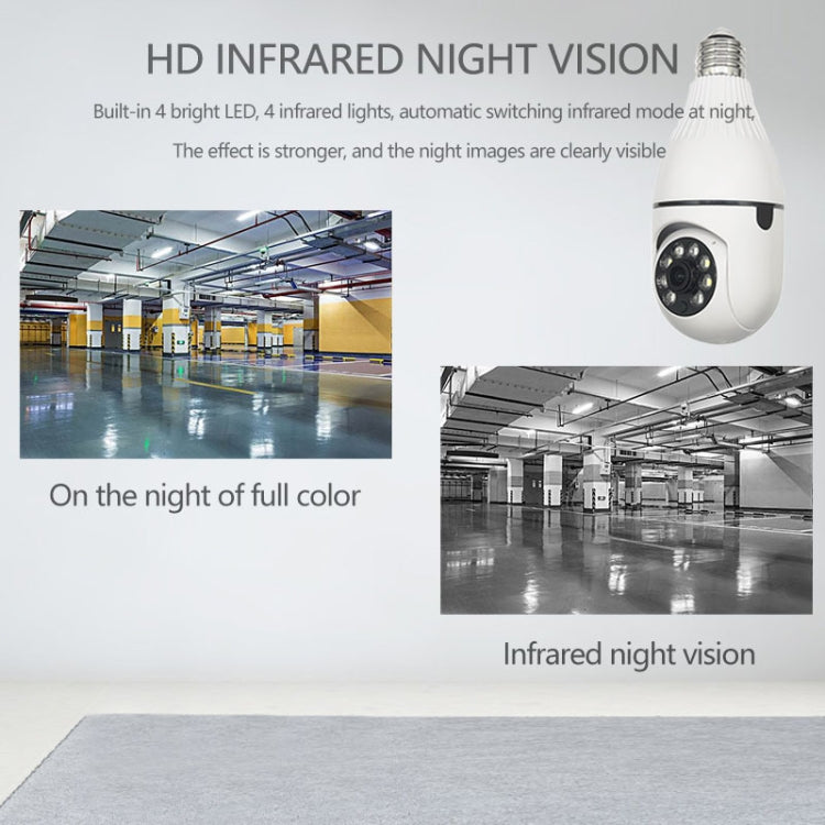 Telecamera lampadina smart WiFi HD 3 MP 360°