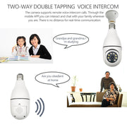 Telecamera con lampadina Smart WiFi HD da 360 gradi da 3 MP