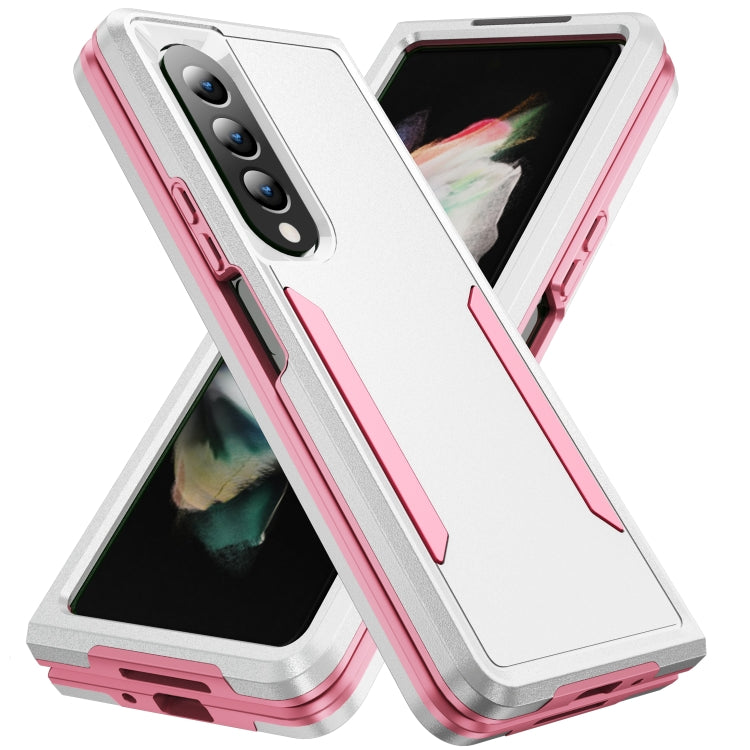 Custodia per telefono All Inclusive antiurto PC + TPU con supporto, For Samsung Galaxy Z Fold4