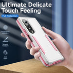 Custodia per telefono All Inclusive antiurto PC + TPU con supporto, For Samsung Galaxy Z Fold4