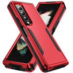 Custodia per telefono All Inclusive antiurto PC + TPU con supporto, For Samsung Galaxy Z Fold4