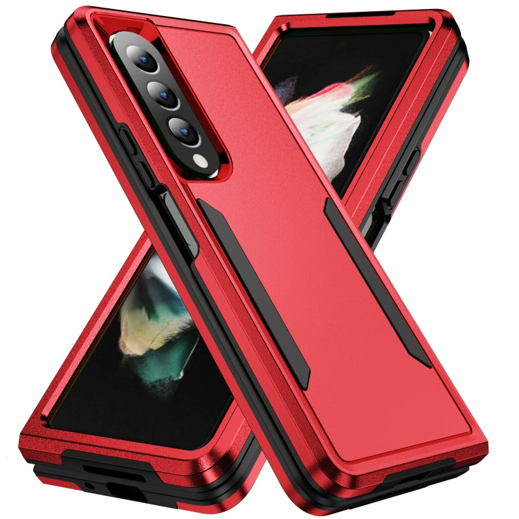 Custodia per telefono All Inclusive antiurto PC + TPU con supporto, For Samsung Galaxy Z Fold4