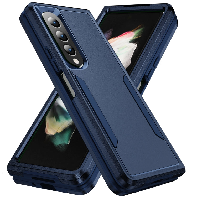 Custodia per telefono All Inclusive antiurto PC + TPU con supporto, For Samsung Galaxy Z Fold4