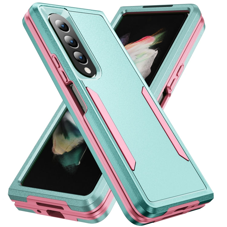 Custodia per telefono All Inclusive antiurto PC + TPU con supporto, For Samsung Galaxy Z Fold4