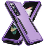 Custodia per telefono All Inclusive antiurto PC + TPU con supporto, For Samsung Galaxy Z Fold4