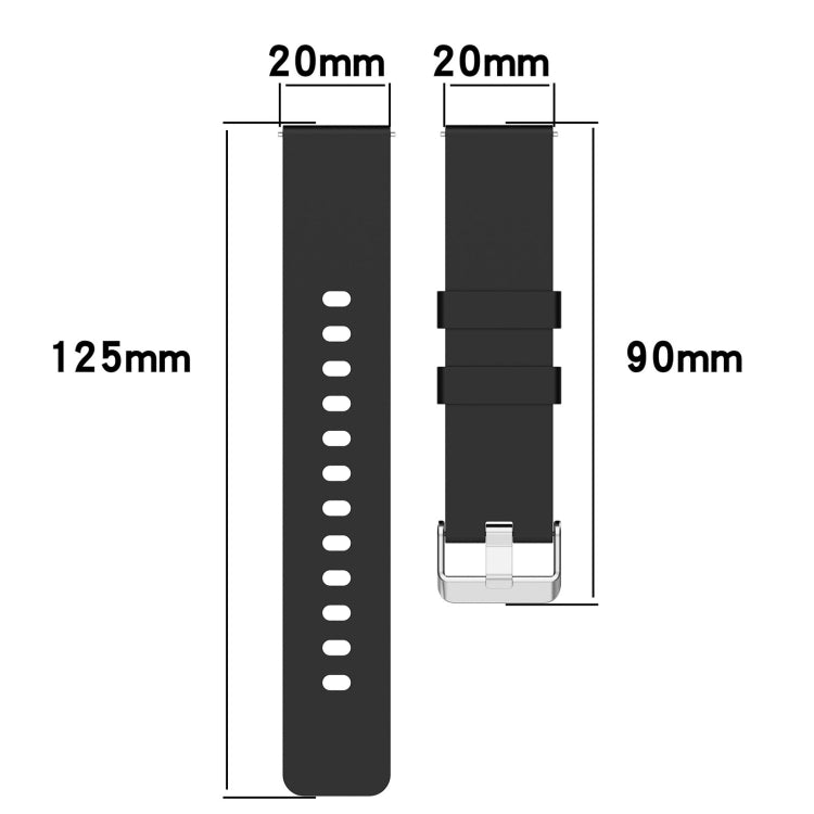 Cinturino in silicone stile gradini da 20 mm, For Amazfit Bip 3