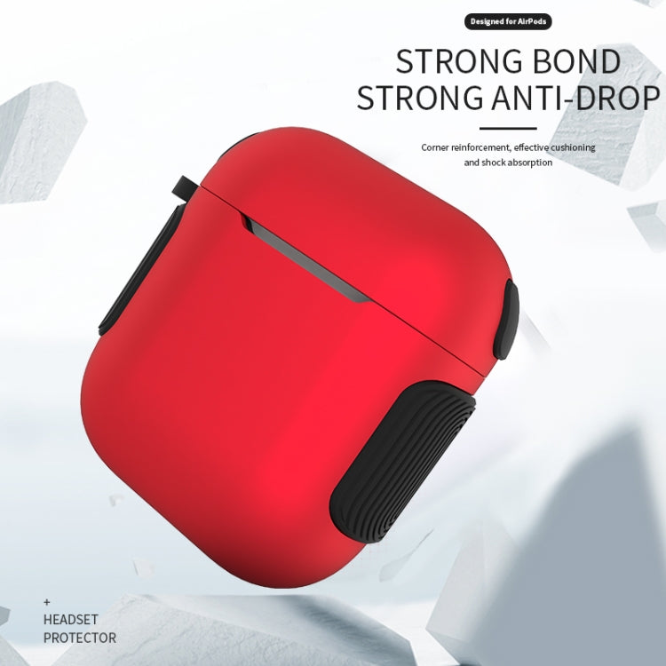 2 in 1 Custodia per auricolari PC + TPU a colori a contrasto con trama opaca, For AirPods 2 / 1, For AirPods 3, For AirPods Pro