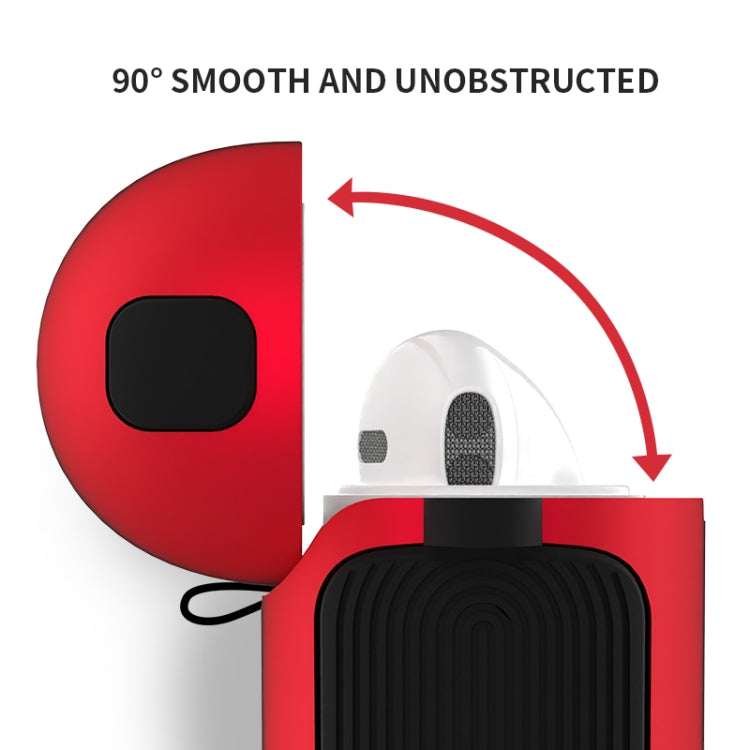 2 in 1 Custodia per auricolari PC + TPU a colori a contrasto con trama opaca, For AirPods 2 / 1, For AirPods 3, For AirPods Pro