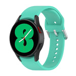 Cinturino ufficiale in silicone argento con fibbia tonda, For Samsung Galaxy Watch 5 40mm, For Samsung Galaxy Watch 5 44mm, For Samsung Galaxy Watch 5 Pro 45mm