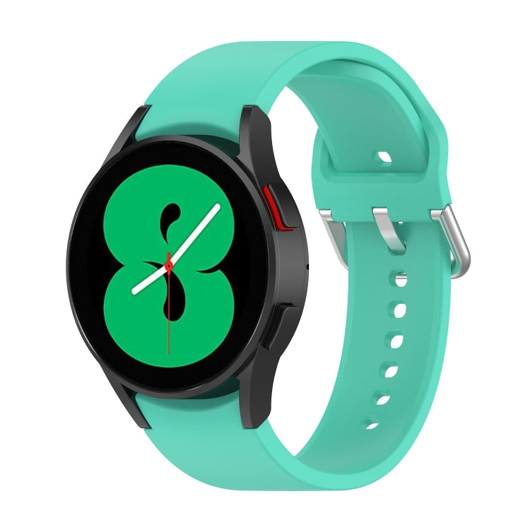Cinturino ufficiale in silicone argento con fibbia tonda, For Samsung Galaxy Watch 5 40mm, For Samsung Galaxy Watch 5 44mm, For Samsung Galaxy Watch 5 Pro 45mm