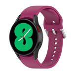 Cinturino ufficiale in silicone argento con fibbia tonda, For Samsung Galaxy Watch 5 40mm, For Samsung Galaxy Watch 5 44mm, For Samsung Galaxy Watch 5 Pro 45mm
