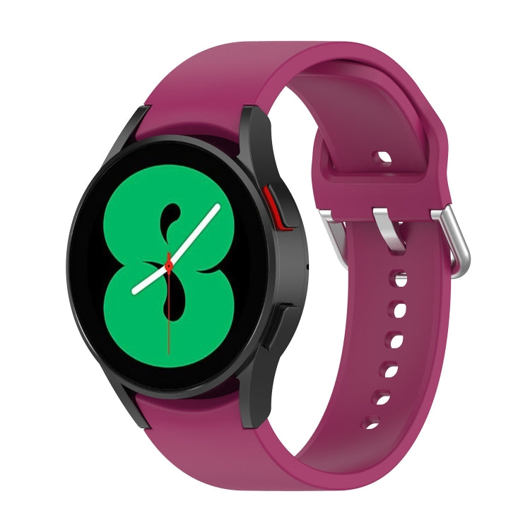 Cinturino ufficiale in silicone argento con fibbia tonda, For Samsung Galaxy Watch 5 40mm, For Samsung Galaxy Watch 5 44mm, For Samsung Galaxy Watch 5 Pro 45mm